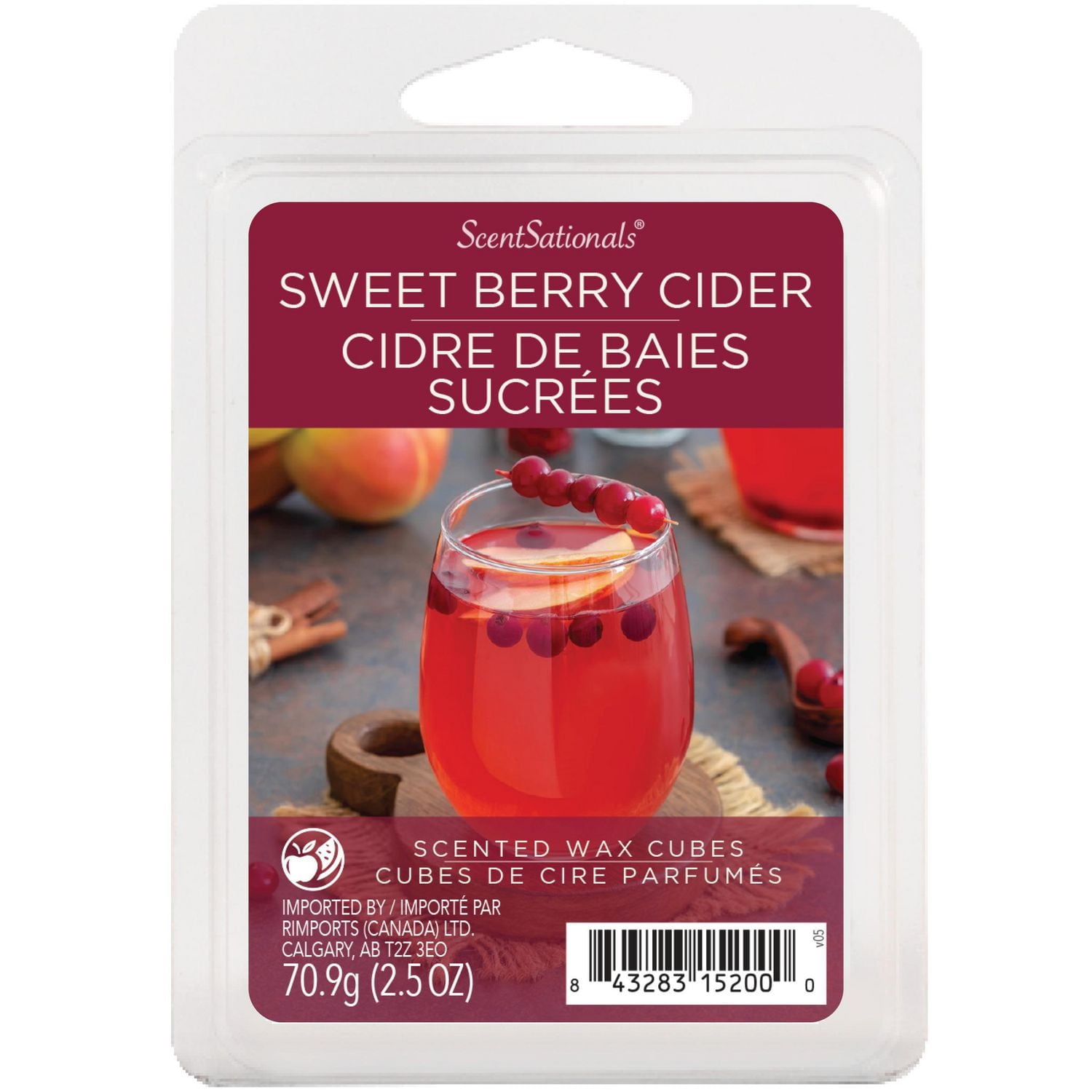 ScentSationals Scented Wax Cubes - Wax Sweet Berry Cider