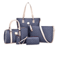 thumbnail image 1 of Set 6 Bolsas Mujer Estampado Cartera Moda Crossbody Tote Pu Xtellar Color Azul, 1 of 3