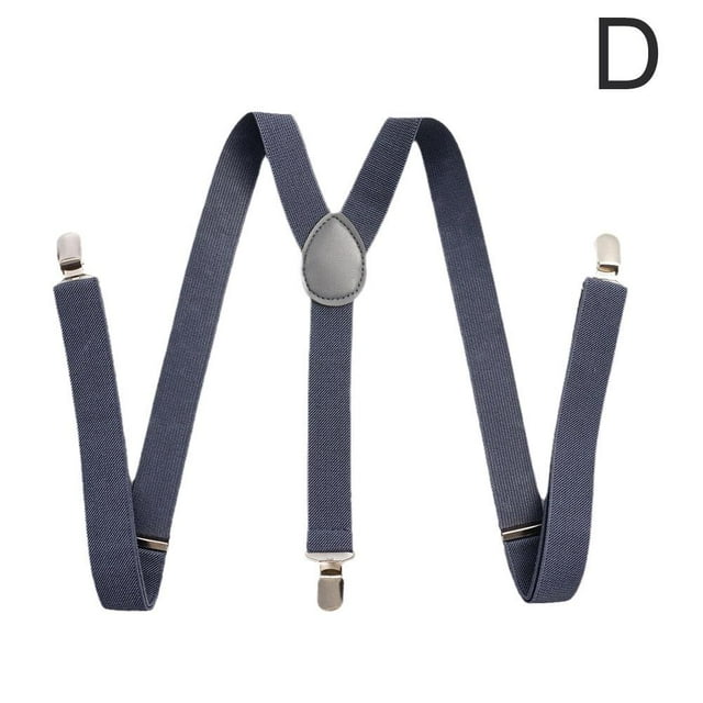 XShape Elastic Braces with Trousers Clips for HeavyDuty Support J8B5