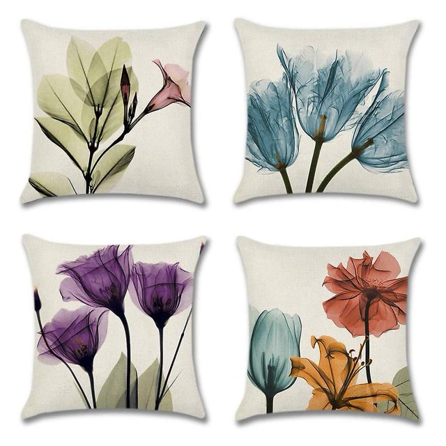 Fundas de cojín decorativas JINMJMXG de lino suave para sofá fundas de almohada cuadradas