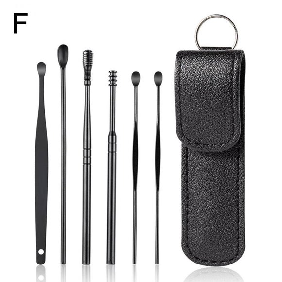 6pcs Ear Cleaner Wax Removal Tool Earpick Sticks Earwax Remover Curette Ear Pick Cleaning Ear Wax Spoon Health Care Ear Picking N9N0