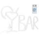 thumbnail image 5 of Luz decorativa de letras con 2 agujeros pretaladrados Luz LED de letras ABS + PVC de ahorro de energía decoración de barra para el hogar, 5 of 8