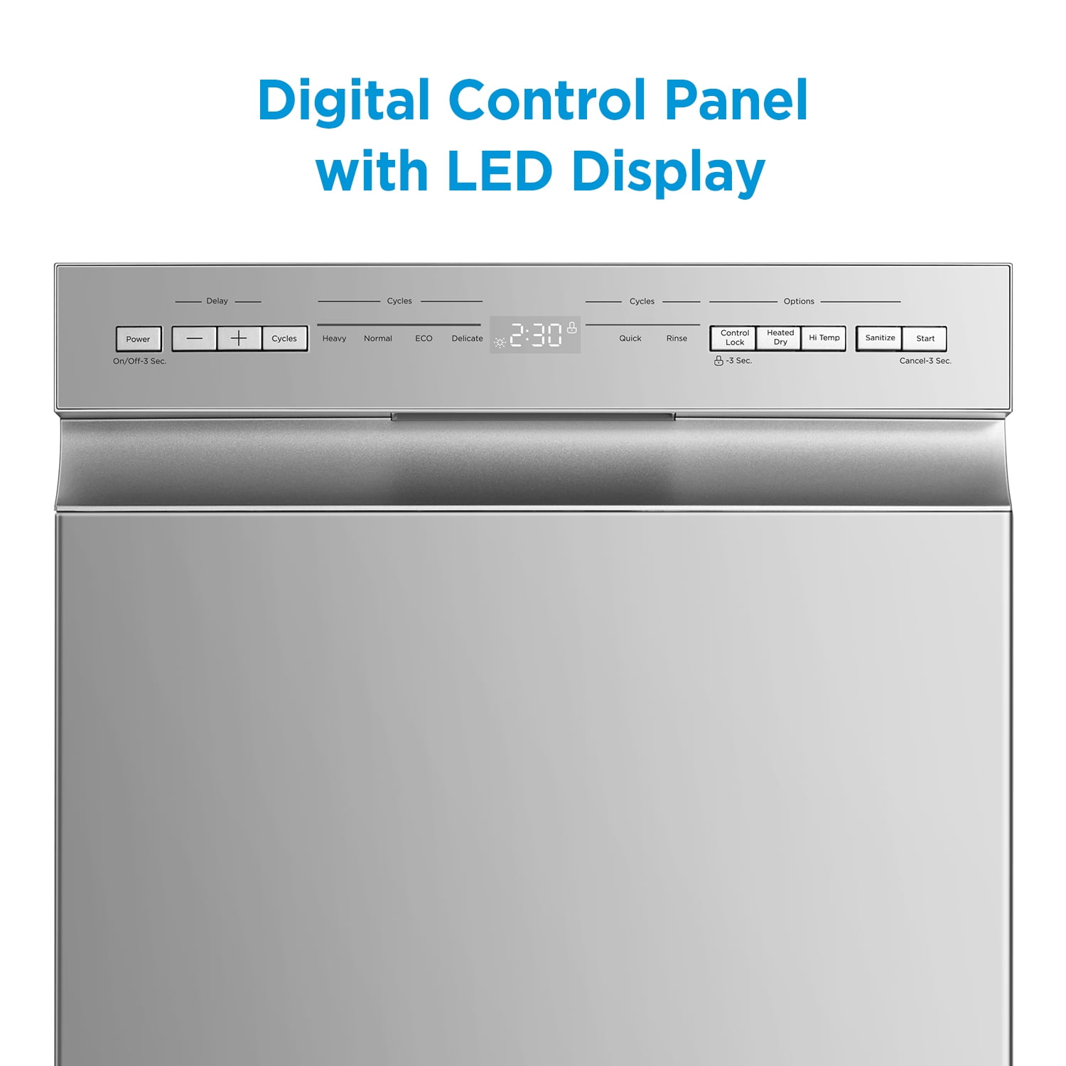 Midea Compact 18-Inch Built-In Dishwasher Stainless