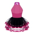 thumbnail image 5 of Aislor Kids Girls Sequins Ballet Dance Dress Sleeveless Tutu Skirt Gymnastic Leotard Jazz Latin Ballerina Costume Dancewear Rose 8, 5 of 7