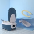 thumbnail image 4 of Inodoro de entrenamiento para ir al baño, Inodoro para bebés Orinal portátil Inodoro para bebés Silla para ir al baño Rendimiento de primer nivel, 4 of 8
