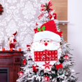 thumbnail image 3 of Calendario de Adviento navideño 2024, adorno colgante para la celebración de Navidad con compartimentos, decoración festiva para puertas y paredes Papá Noel, 3 of 8