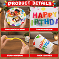 400 Piece Happy Birthday Party Tableware Set Serves 50 For Birthday ...