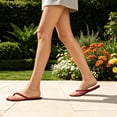 thumbnail image 6 of Flip Flops for Women Thong Flat Sandals Lightweight Minimalist Non-Slip Memory Foam Sole Open Toe Casual Vacation Daily Essentials Classic Beach Slippers, 6 of 7
