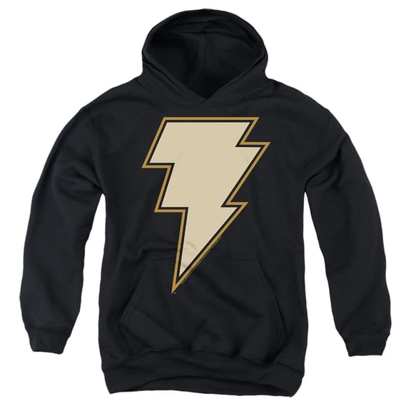 Black Adam Black Adam Chest Emblem Kids Pull-Over Hoodie (Medium) for Youth Boys and Girls, Black