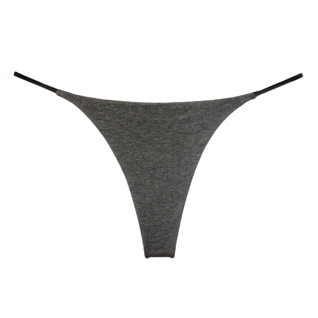 Tanga sexy de cintura baja con cinturón fino de doble capa, bikini de algodón de doble capa, pantalones de mujer, ropa interior deportiva y fitness