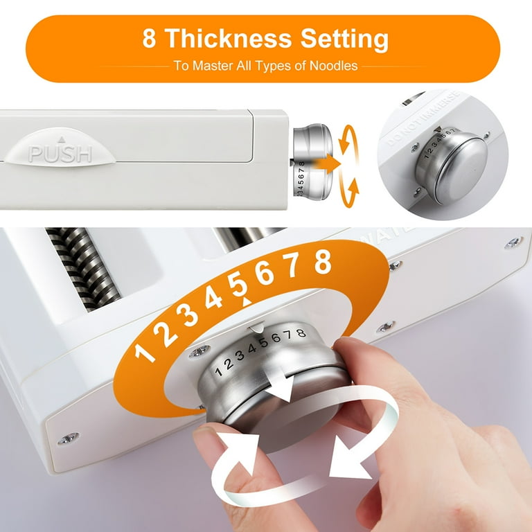 Amzchef 3-in-1 Pasta Maker Attachments Set for Kitchenaid Mixers