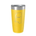 thumbnail image 1 of Mississippi Tumbler Home State Travel Mug Insulated Laser Engraved Map Coffee Cup 20 oz Yellow, 1 of 1