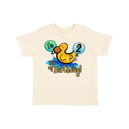

Inktastic Ducky 2nd Birthday Gift Toddler Boy or Toddler Girl T-Shirt
