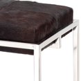 thumbnail image 2 of Jamie Young Co Shelby Stainless Steel/Hide Counter Stool in Nickel/Espresso, 2 of 3