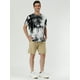 thumbnail image 4 of Novedad para hombre, camiseta con efecto tie dye, manga corta, hip hop, camiseta estampada de veranoBlanco negro M, 4 of 6