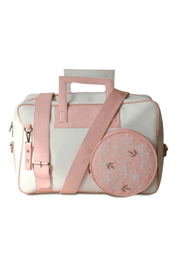 "Dream, Travel, Discover" Travel Large Spacious Featherlight Carry on Duffel Bag with Detachable Shoulder Strap by STRUTT