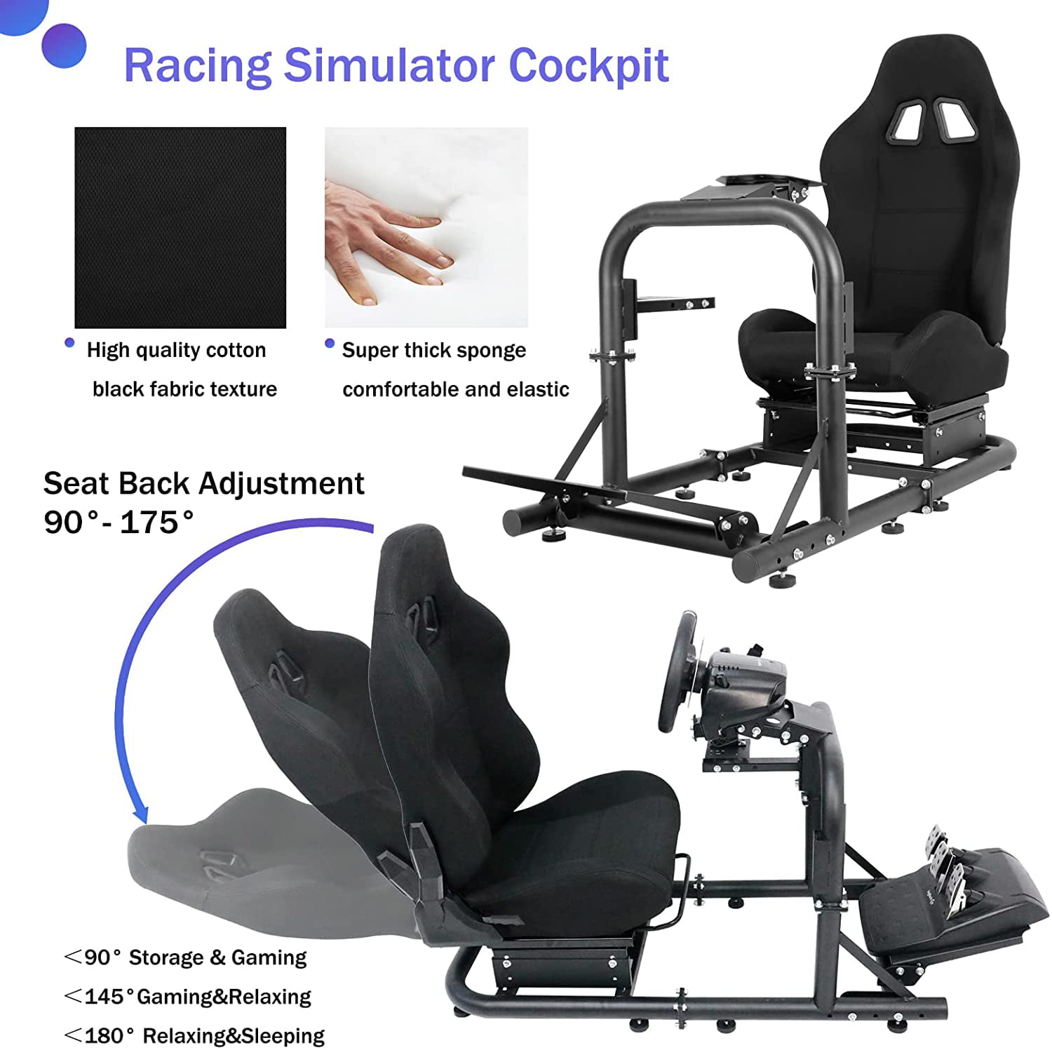  Slendor Racing Steering Wheel Stand for Logitech G920, G25, G27,  G29 Wheel, Gaming Wheel Stand Driving Simulator Cockpit Pedal and Shifters  Not Included. : Video Games