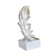 thumbnail image 5 of Estatua de plumas de resina, figura decorativa de colección, figura única y versátil. Blanco 95x82x21cm, 5 of 9