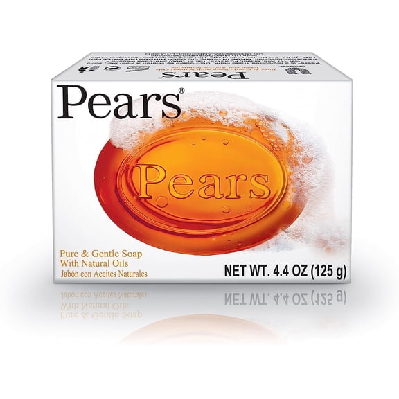 Pears Pure & Gentle Bar Soap with Natural Oils 4.4 oz