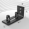 thumbnail image 5 of Sliding Barn Door Bottom Floor Guide, Adjustable Roller, Wall Mount System, Flush Flat Bottom Design, 2 Assembly Configuration Options, Fits All Door Sizes, Black, 5 of 5