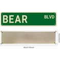 thumbnail image 2 of Bear BLVD Street Sign, Bear Sign Bear Decor Bear Lover Gift, Funny Animal Wall Decor for Home/Man Cave, Quality Metal Signs 16x4 Inch, 2 of 4