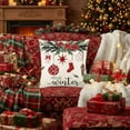 thumbnail image 4 of Under $5 Christmas Throw Pillow Covers 18x18" Christmas Printed Pillow Cover Series Home Sofa Decoration Cushion Cover Bedroom Pillow Cover for Holiday Party Supplies, 4 of 7