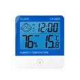 thumbnail image 1 of Amdohai Digital Thermo-Hygrometer Thermometer Hygrometer Indoor Room Temperature Humidity Gauge Meter Alarm Clock LCD Display, 1 of 8