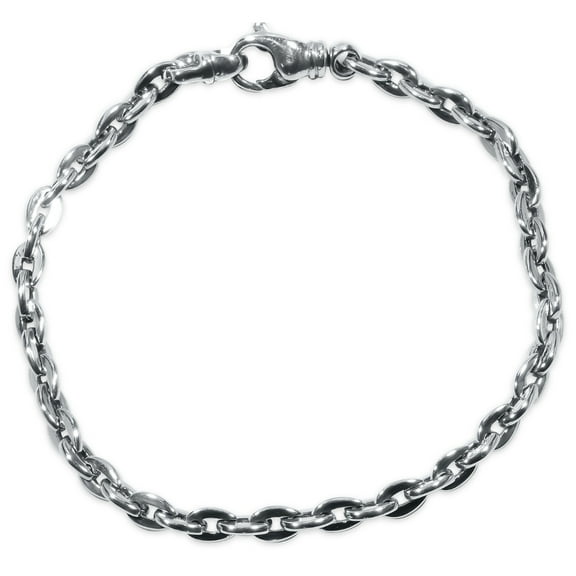 Pompeii Men's Link 14k Gold (19gram) or Platinum (30gram) 5mm Bracelet 8.5" (,)