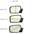 thumbnail image 5 of Fits 07-14 FJ Cruiser Right Passenger Convex Mirror Glass Lens w/Adhesive USA, 5 of 6