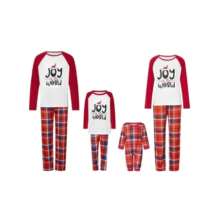 

Sunisery Christmas Family Matching Pajamas Set Snowman Sleepwear for Parent-Child Home wear