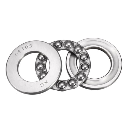 51103 Miniature Thrust Ball Bearings 17mm x 30mm x 9mm Chrome Steel with Washer