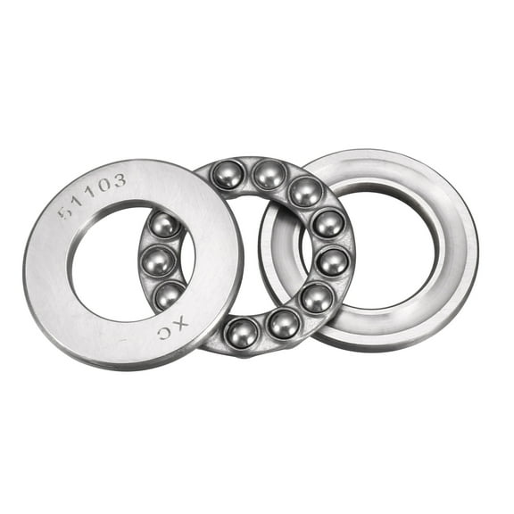 51103 Miniature Thrust Ball Bearings 17mm x 30mm x 9mm Chrome Steel with Washer