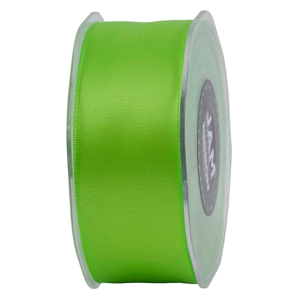 JAM Paper Lime Green Ribbon, 1 1/2in x 25yds, 1 Pack