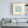 thumbnail image 3 of Canvas Wall Art - Andrea Strongwater 'Star Fish W Map' Wall Art for Living Room, Bedroom, or Office Décor by Trademark Fine Art - 14 x 14 Inches, 3 of 4