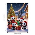 thumbnail image 2 of XFHLMJFF Christmas Decorations Panda Printed Blanket Cute Winter Leisure Soft Warm Blanket With Santa Hat for Sofa Bedroom Living Room 1Pc, 2 of 4