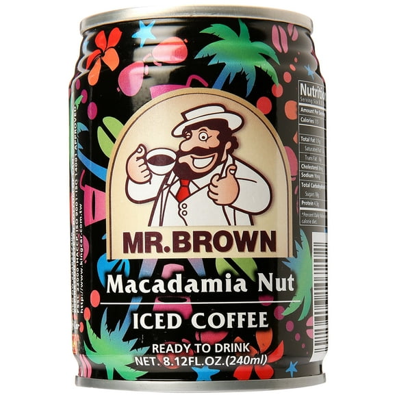 Brown M. Café Glacé, Noix de Macadamia, 24 - 8,12 Onces Boîtes E-AL PREMIUM MR.B ICECFE-NUT