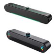 thumbnail image 3 of Inteprter Altavoz Bluetooth negro con sonido de alta y luces frescas RGB únicas Altavoz de audio para computadora ABS Cables de audio/vídeo, 3 of 6