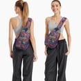 thumbnail image 6 of Floral Retro Sling Bag Lightweight Artistic Crossbody Daypack for City Walking, 6 of 6