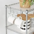 5Tier Bathroom Shelf, Storage Rack for Small Space, with 5 PP Shelf