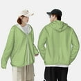 thumbnail image 6 of Kll Green Gingham Print Men'S Women’s Upf 50+ Sun Protection Outdoor Hoodie Jacket Long Sleeve Fishing Hiking Performance Shirt- Xx-Large, 6 of 8