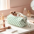 thumbnail image 6 of Cute Polka Dot Pencil Case Aesthetic Pencils Pouch,Large Capacity Pencils Case Vintage Pen Pencil Zipper Bag,Soft Special Pouches for Organization Classroom Must Haves 13.77 Inch, 6 of 6