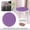 Purple, variant on 2PCS Outdoor 11.8-inch Round Reversible Seat Cushion, polyester(Brown)