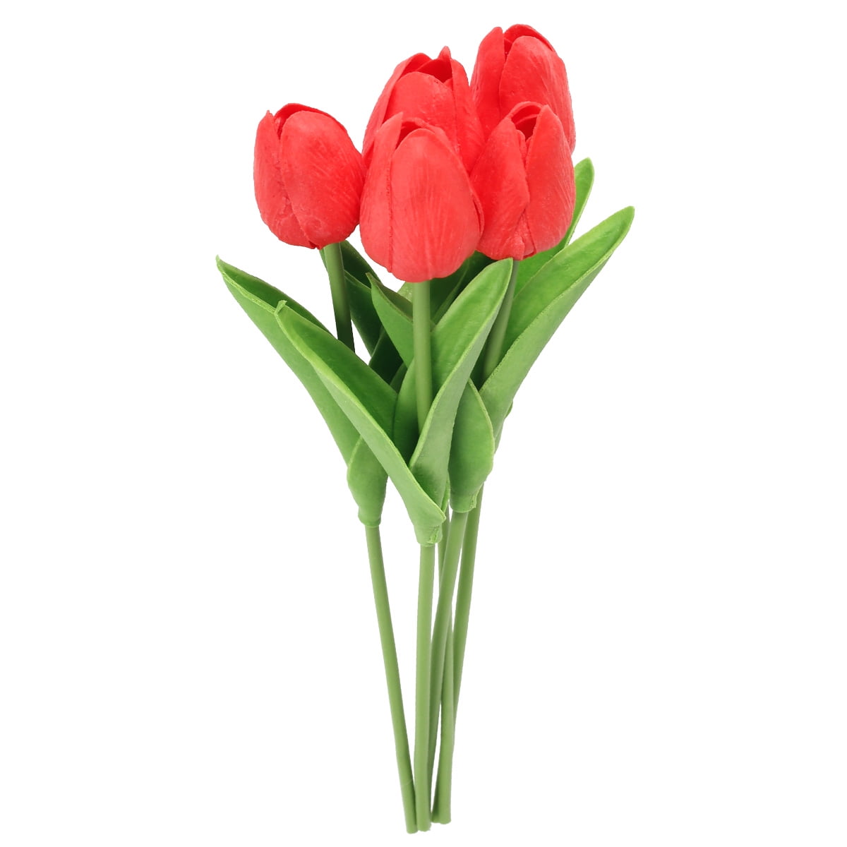 MORIMA 5Pcs Simulation Tulip Flower 31CM Mini Artificial Tulip Flower Fake Tulip Bouquet Flowers