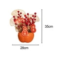 thumbnail image 4 of Figura escultórica de caballero europeo con cubo de flores artificiales. Decoración creativa para la entrada, la sala de estar o el hogar, ideal para, 4 of 8