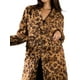thumbnail image 3 of Jess by Meiko Abrigos para Mujer Ante Sintético Estampado de Leopardo con Cinturón Trench S Marrón, 3 of 6