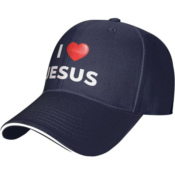 I Love Jesus Hat Jesus Christ Hat Religious Christian Hat God Blessed Hat Adjustable Baseball Cap