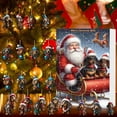 thumbnail image 4 of 2024 Christmas Advent Calendar 24 Days Festive Countdown Set With Collectible Dog Figures, 4 of 7