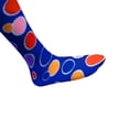 thumbnail image 2 of Calcetines hasta la rodilla para disfraz de Dress Up America para niños, lunares azules, 2 of 7