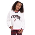 thumbnail image 4 of Hello Kitty Girls Long Sleeve Graphic Varsity Crewneck Pullover, Sizes 4-12, 4 of 7