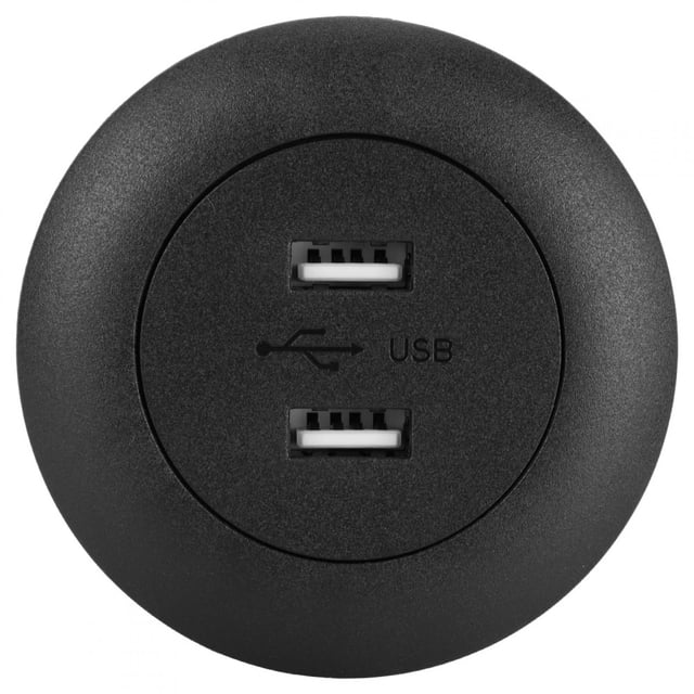 Chargeur USB Double pour Canapé, Protection de Charge pour Téléphone Portable, Rétroéclairage LED Bleu Intégré, Facile à Installer et Démonter pour la Charge